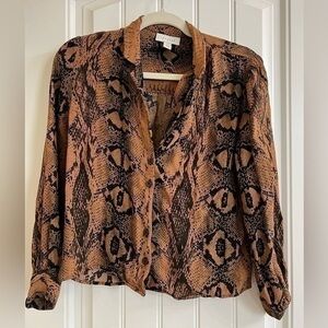 Top shop snake print